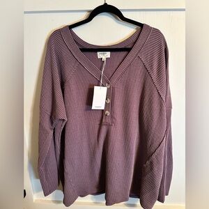 Andre by Unit 3x V Neck Faux Button top. Brand new with tags